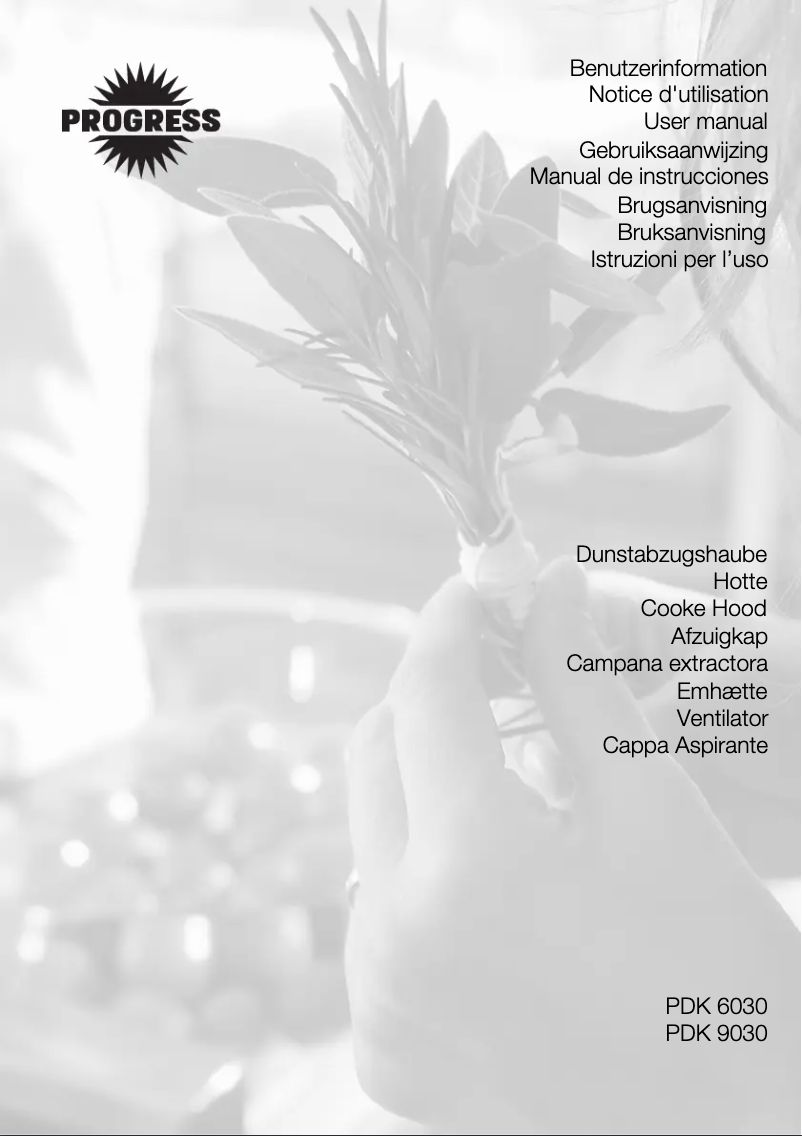 Page 1 de la notice Manuel utilisateur Progress PDK9030E