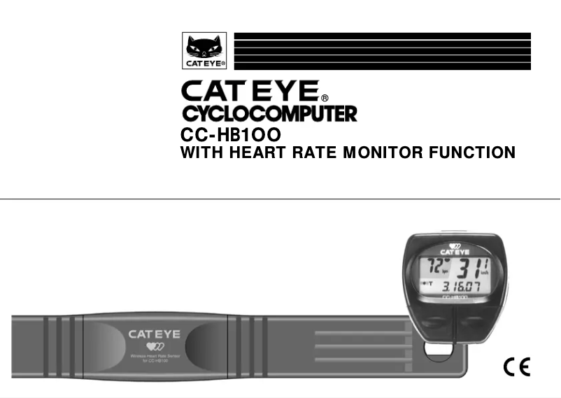 Image de la première page du manuel de l'appareil CC-HB100