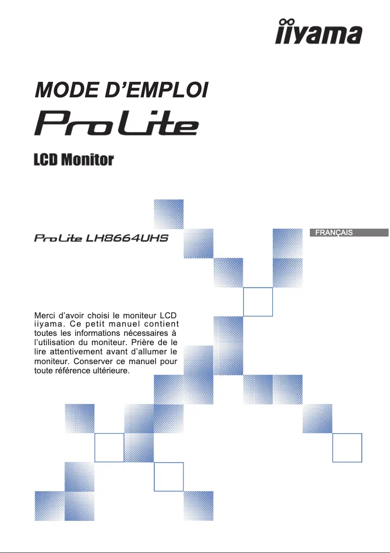Image de la première page du manuel de l'appareil ProLite LH8664UHS