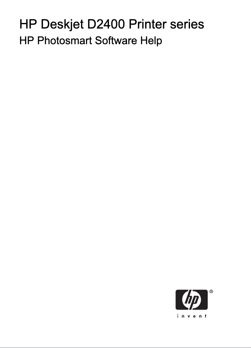 Page 1 de la notice Manuel utilisateur HP Deskjet D2430