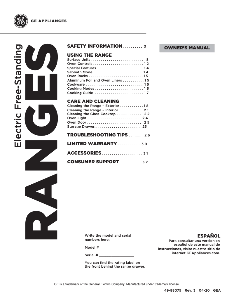 Page n°1 - Manuel d'utilisation et d'entretien Hotpoint RBS330DRBB