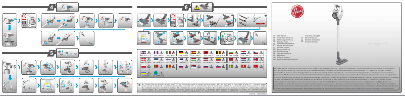 Page 1 de la notice Manuel utilisateur Hoover H-FREE 300 HF322PTA 011