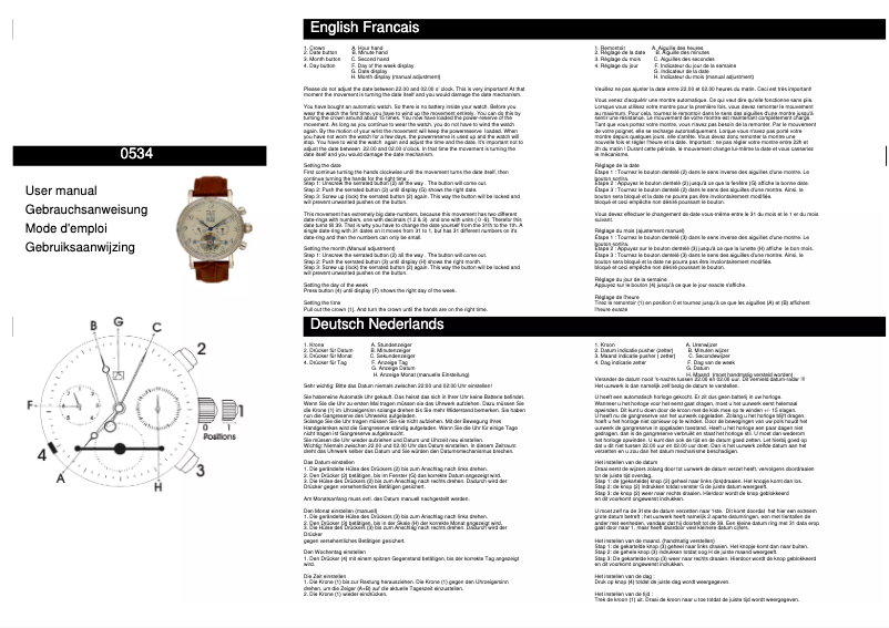 Page n°1 - Manuel utilisateur Davis 0534