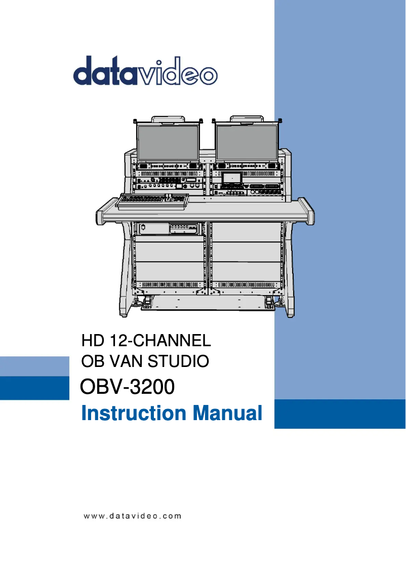 Page n°1 - Manuel utilisateur DataVideo OBV-3200