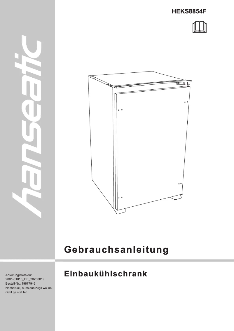 Imagen de la primera página del manual del dispositivo HEKS8854F