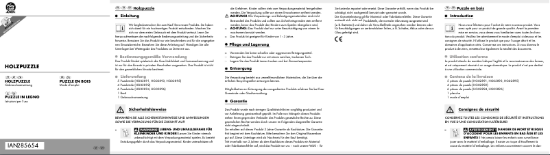 Page 1 de la notice Manuel utilisateur Playtive HG02891