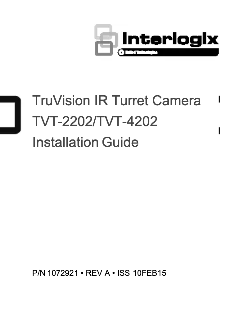 Image de la première page du manuel de l'appareil TruVision TVT-4202