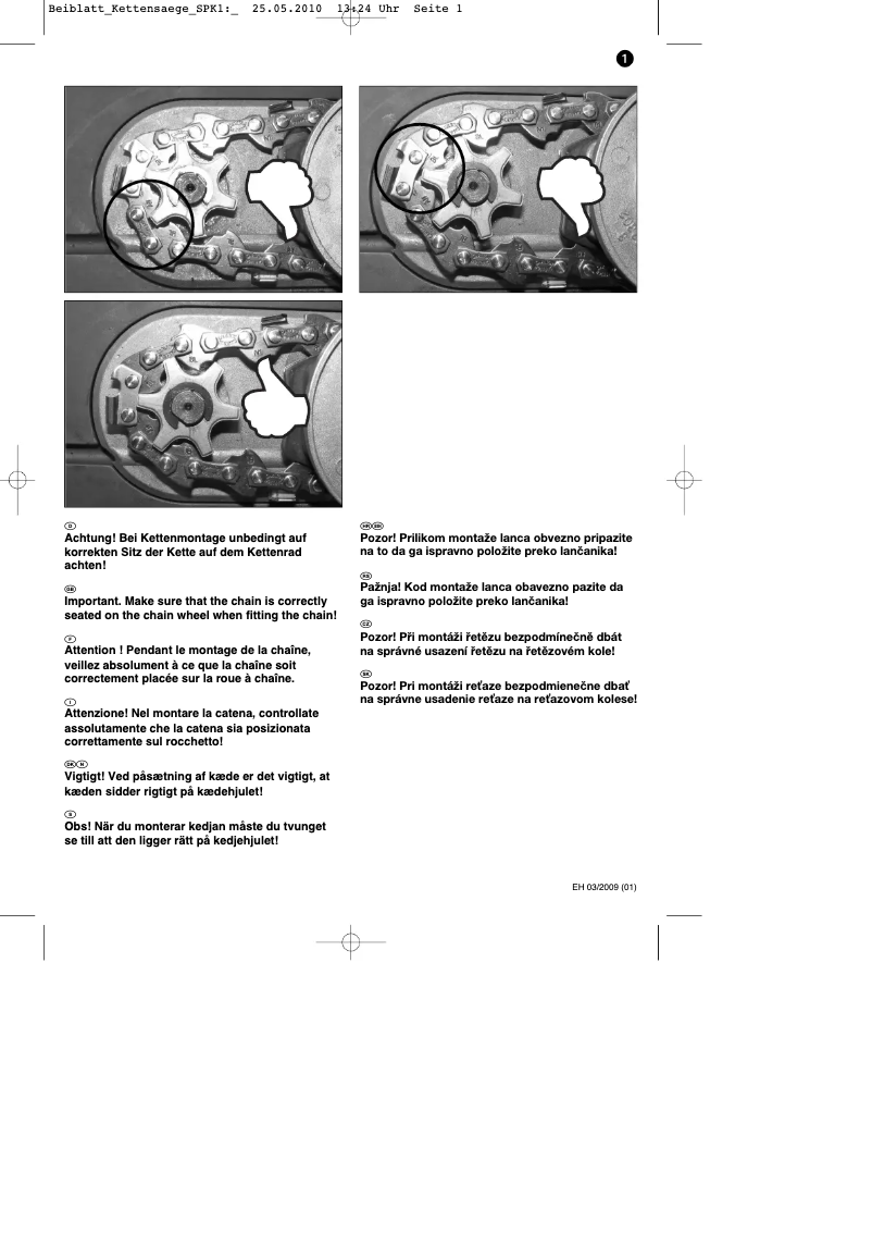 Página 1 del manual Manual de instrucciones Einhell BG-EC 2240
