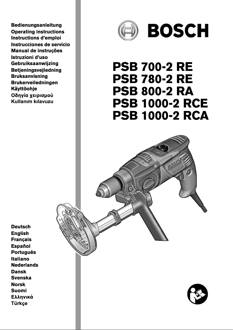 Page 1 de la notice Manuel utilisateur Bosch PSB 780-2 RE
