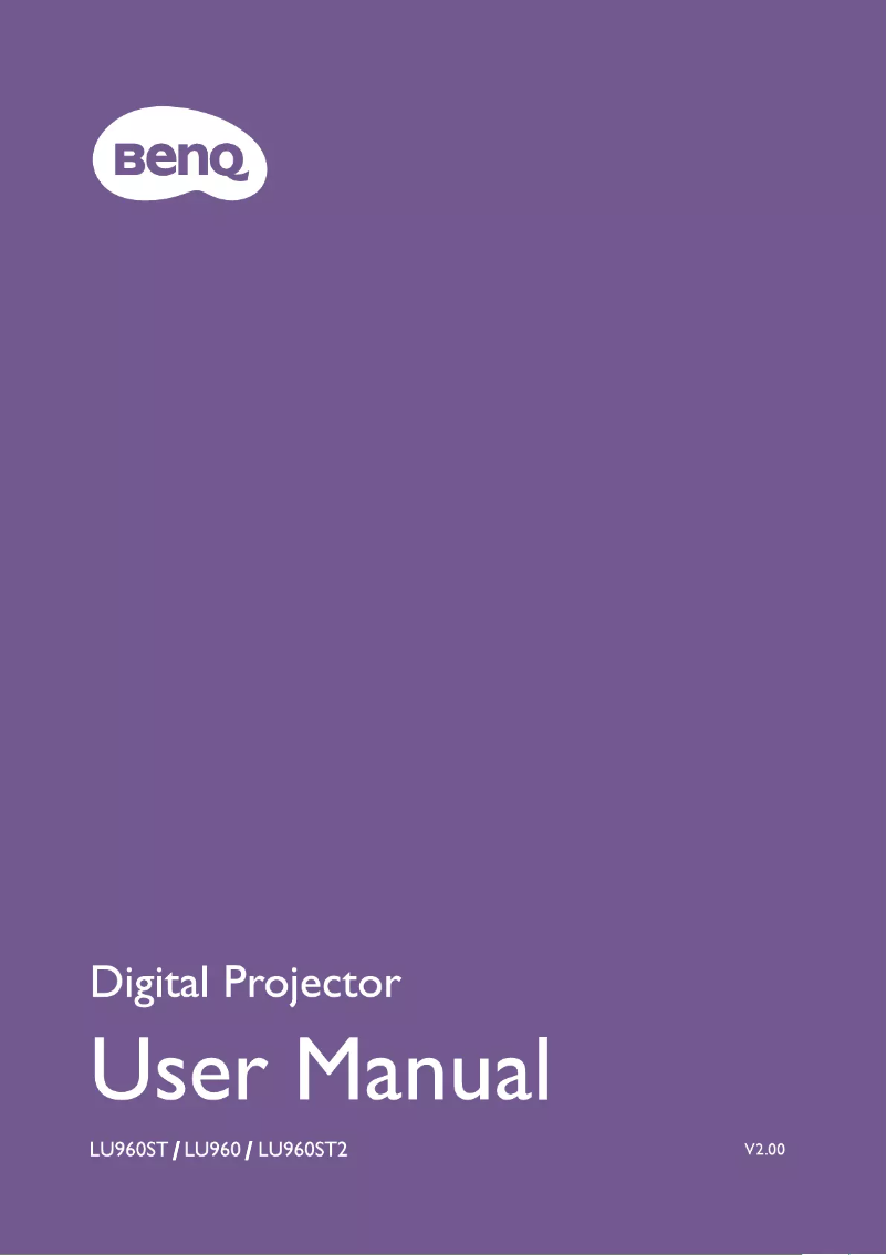 Image de la première page du manuel de l'appareil LU960ST2