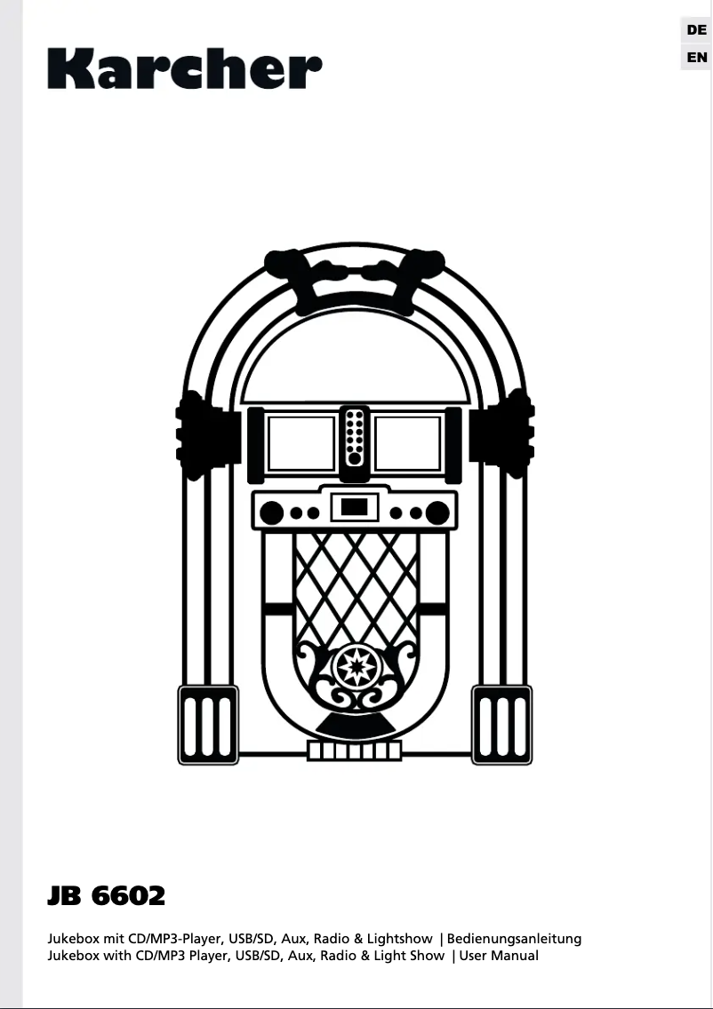 Page 1 de la notice Manuel utilisateur Kärcher JB 6602