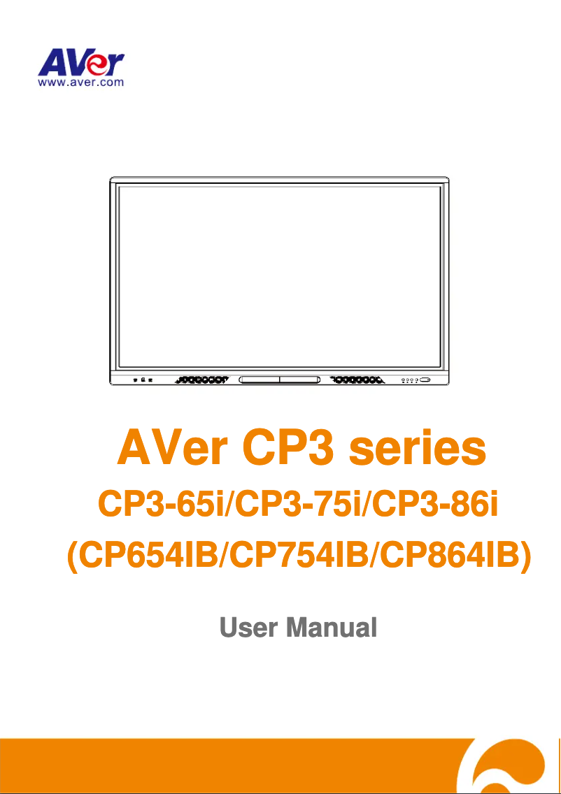 Image de la première page du manuel de l'appareil Cp3-75i