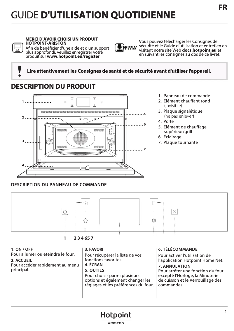 Page 1 de la notice Manuel d'utilisation et d'entretien Bauknecht EMPK9 P645 PT