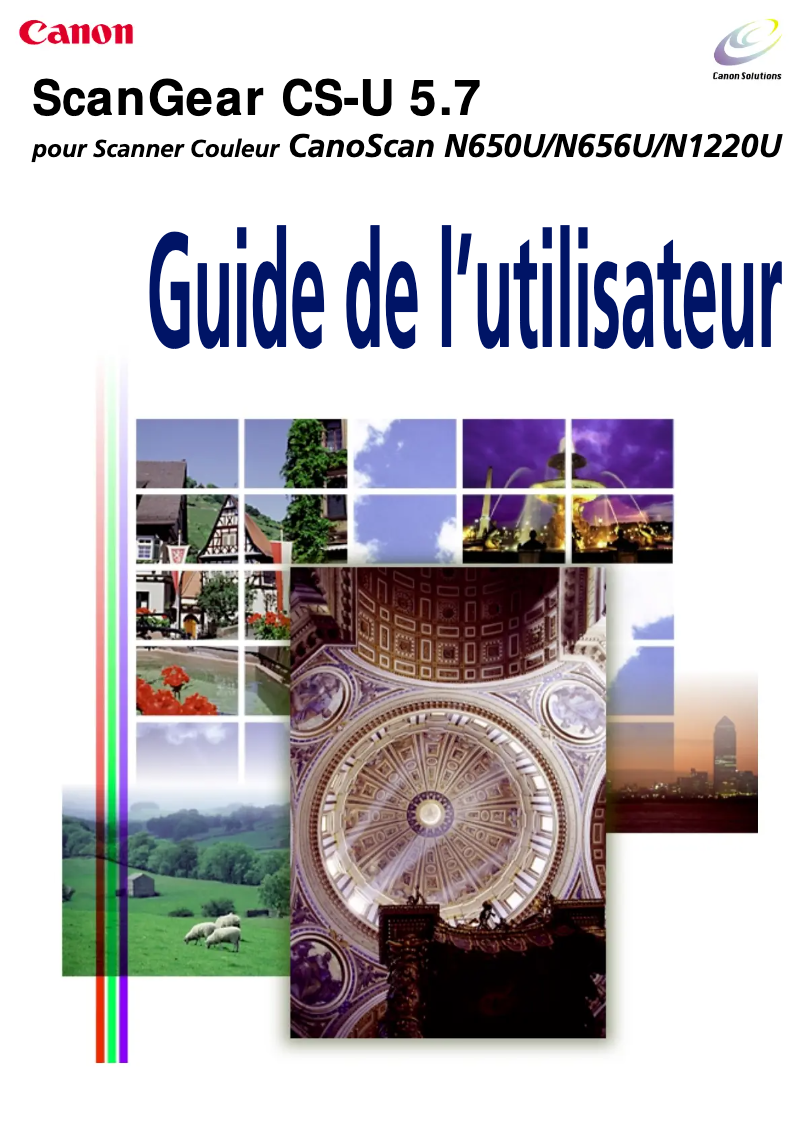 Page 1 de la notice Manuel utilisateur Canon CanoScan N650U