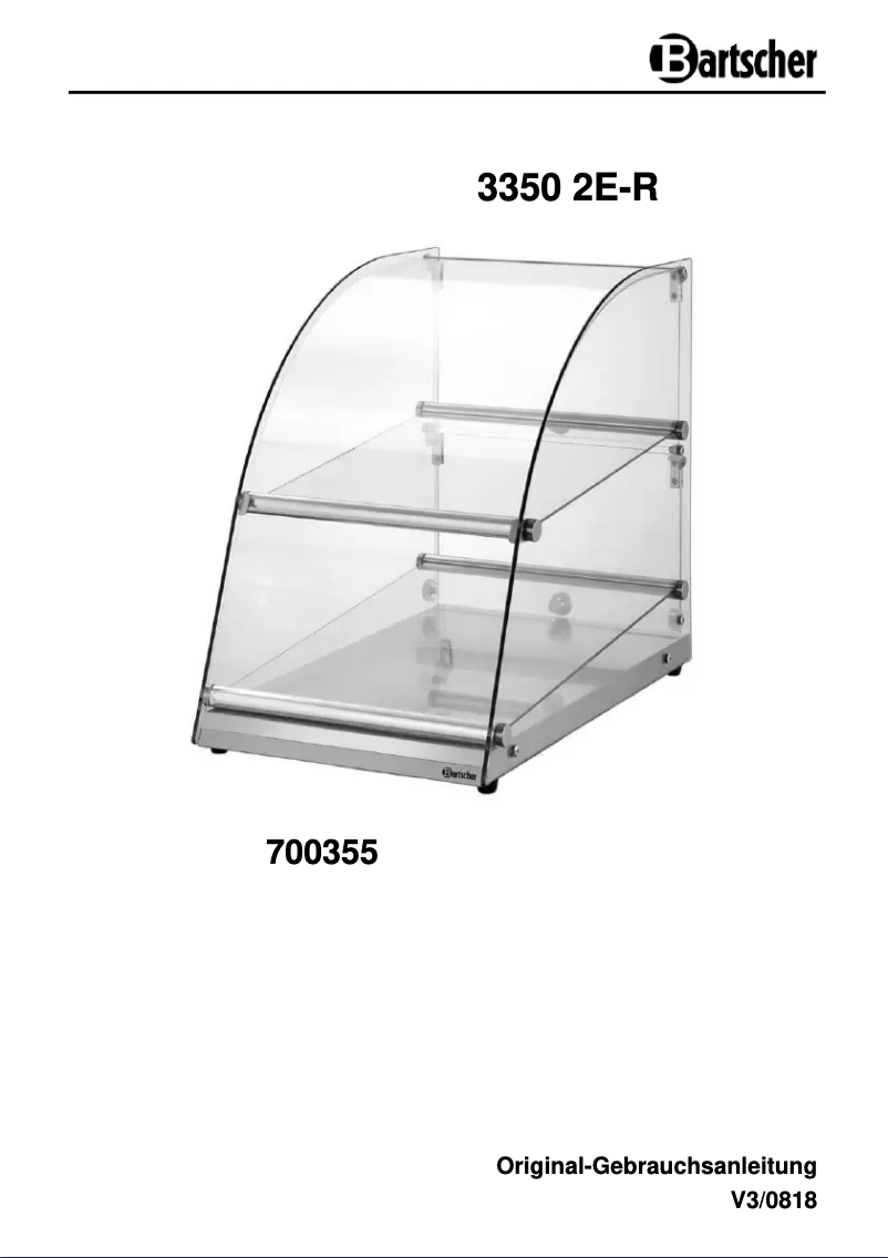 Image de la première page du manuel de l'appareil 3350 2E-R