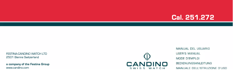 Page n°1 - Manuel utilisateur Candino C4298