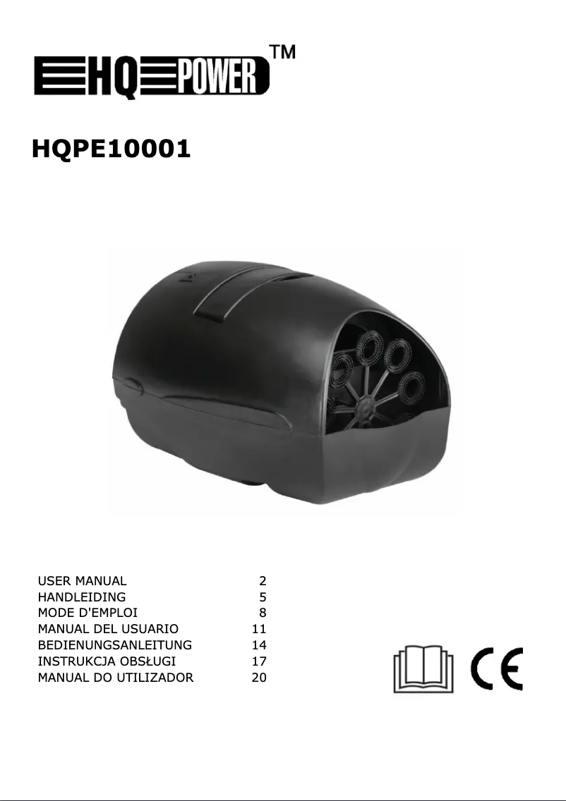 Page n°1 - Manuel utilisateur HQ Power HQPE10001