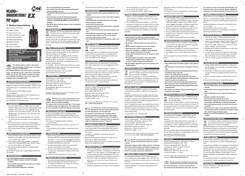 Image de la première page du manuel de l'appareil IV 250