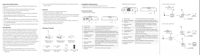 Page 1 de la notice Manuel utilisateur Epcom TT388M