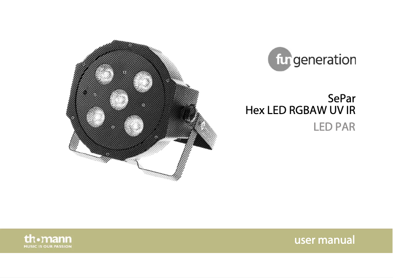 Image de la première page du manuel de l'appareil SePar Hex