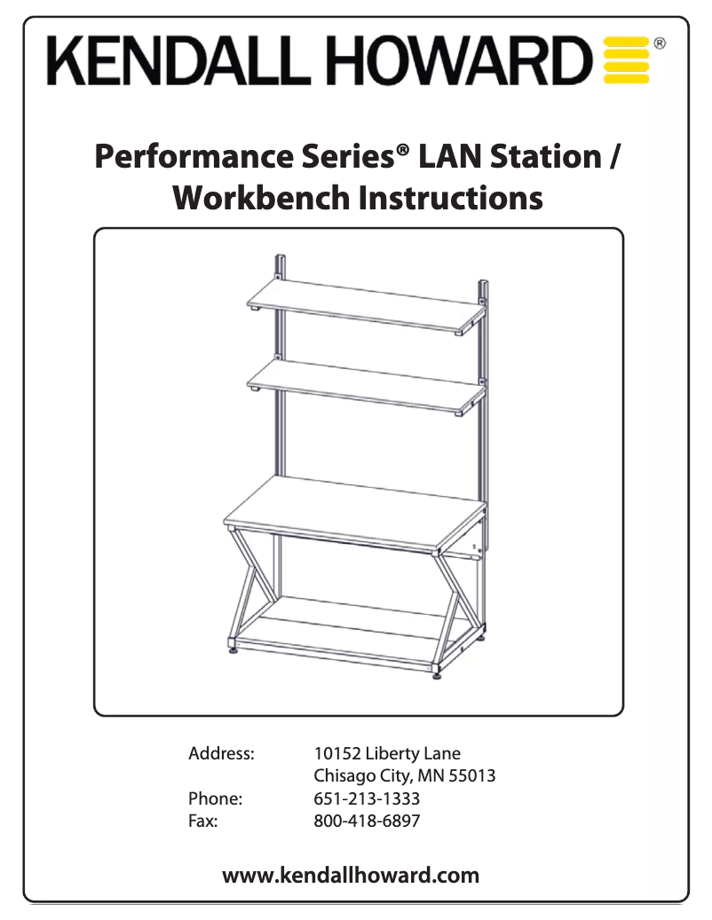 Page 1 de la notice Manuel utilisateur Kendall Howard Performance 400
