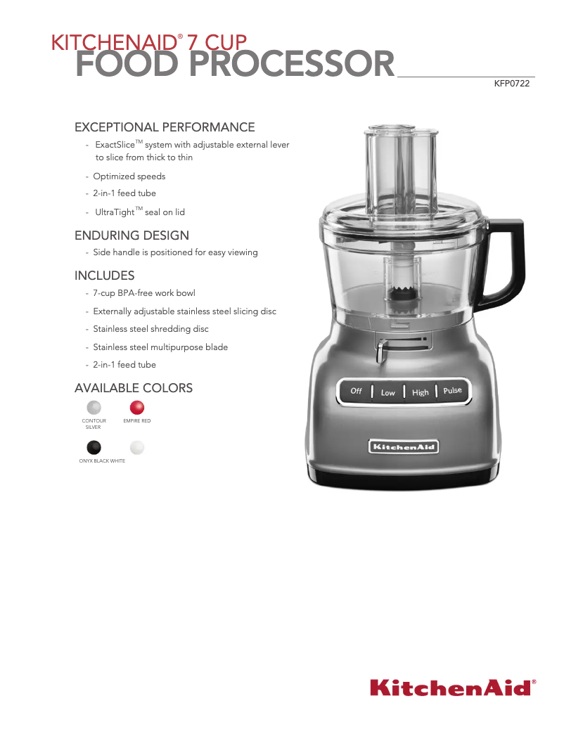 Image de la première page du manuel de l'appareil KFP0722