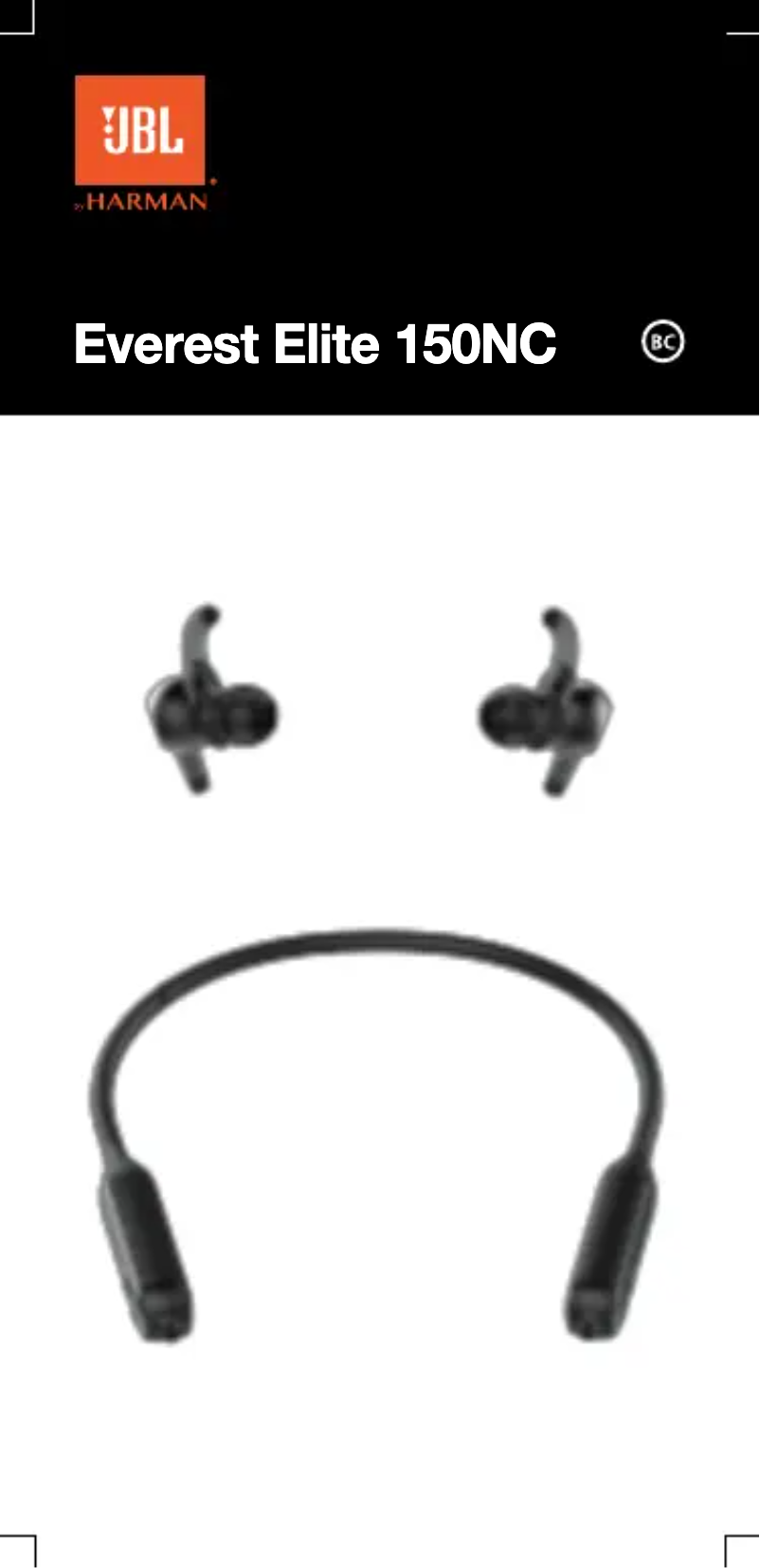 Page n°1 - Manuel utilisateur JBL Everest Elite 150NC
