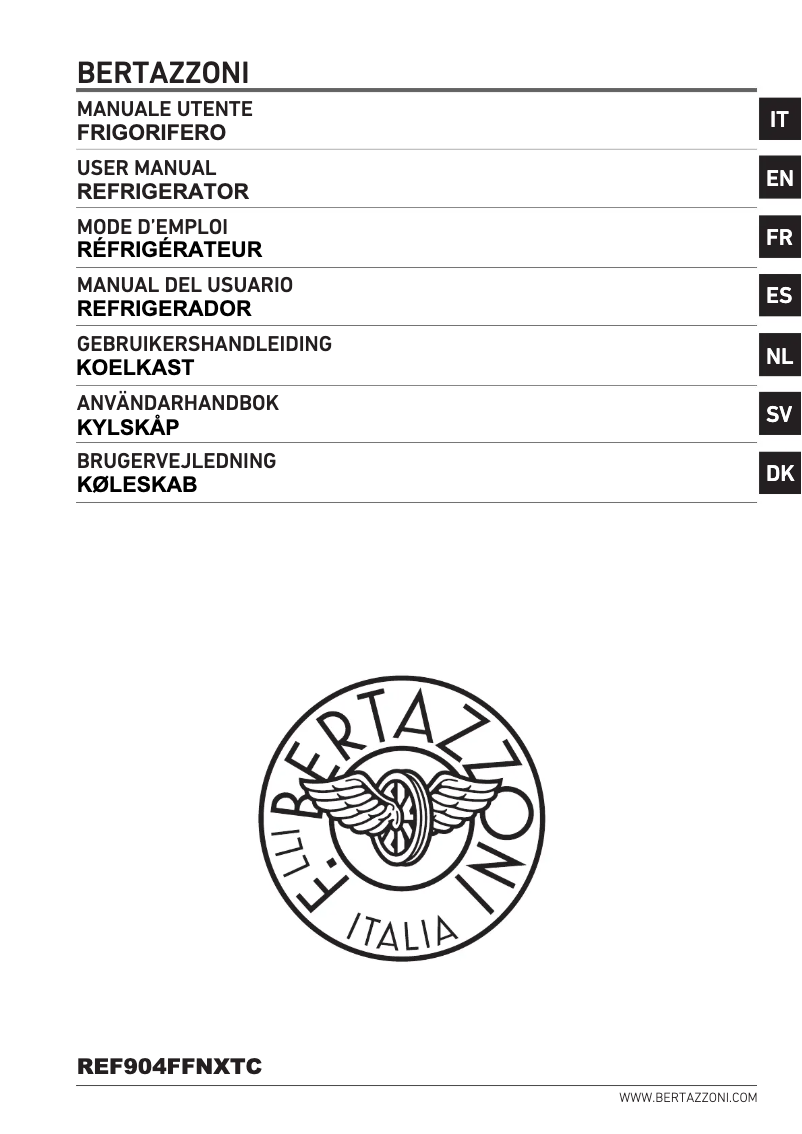 Page 1 de la notice Manuel utilisateur Bertazzoni REF904FFNXTC