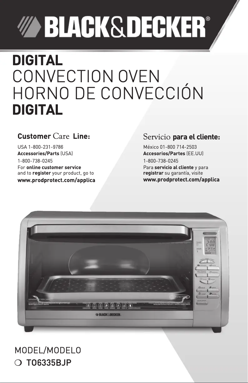 Page n°1 - Manuel utilisateur Black & Decker TO6335BJP