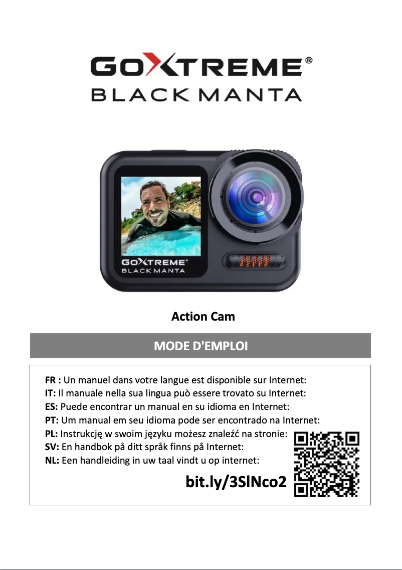 Image de la première page du manuel de l'appareil Black Manta