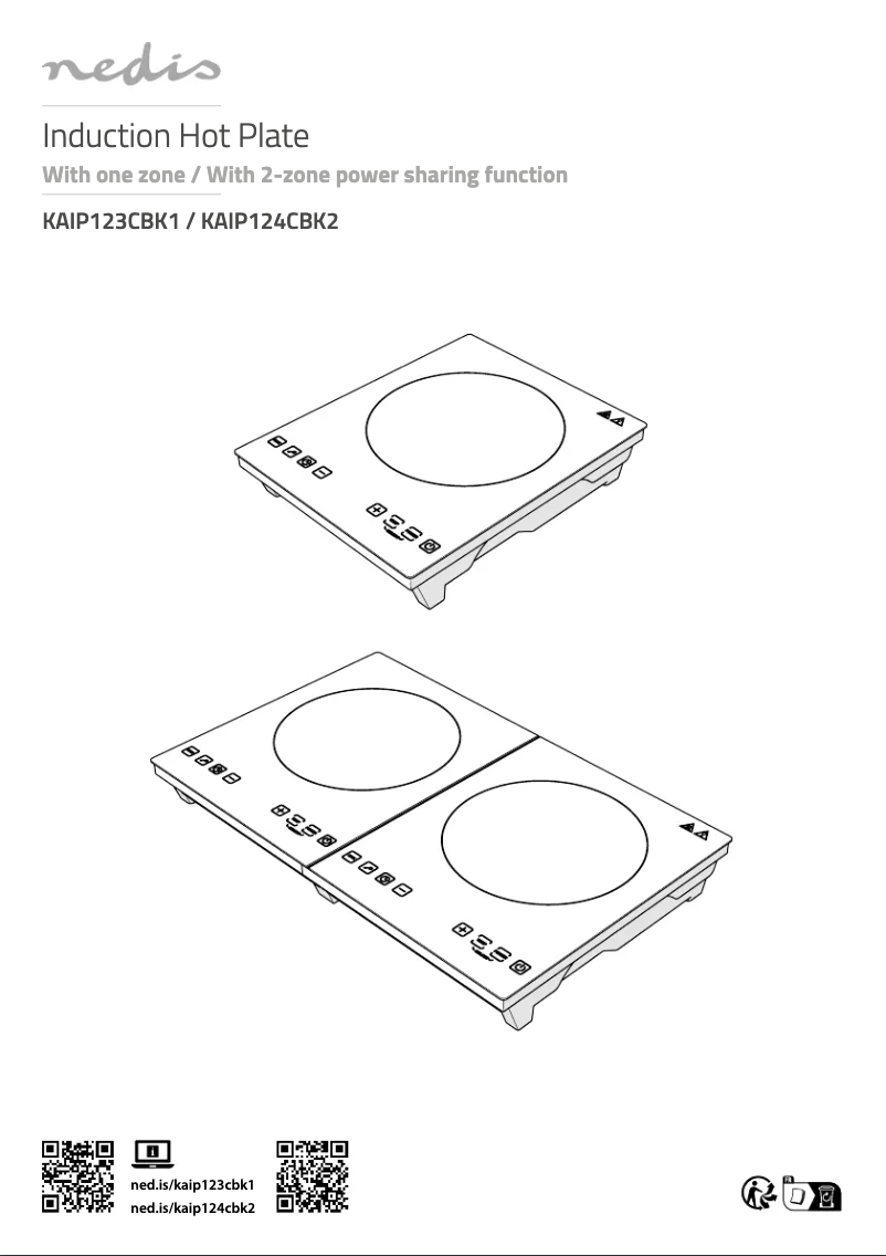 Page 1 de la notice Manuel utilisateur Nedis KAIP124CBK2