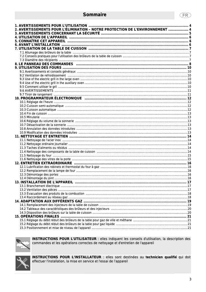 Page n°1 - Manuel utilisateur Smeg SCB92MFN5