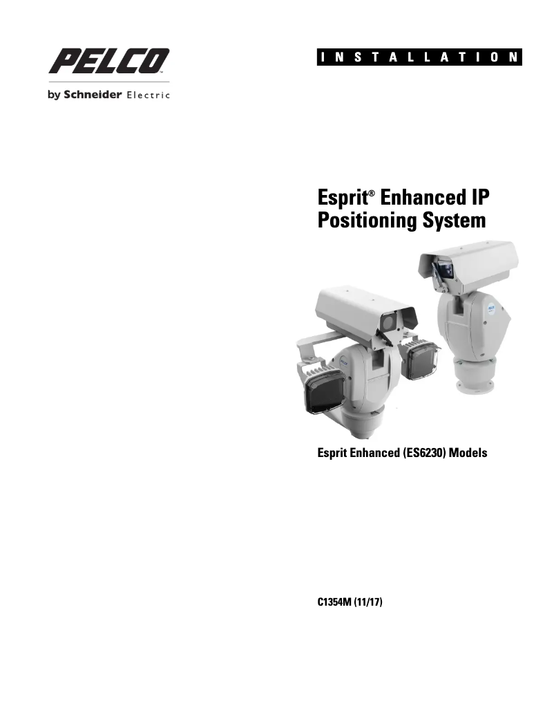 Page n°1 - Manuel utilisateur Pelco Esprit Enhanced ES6230-15