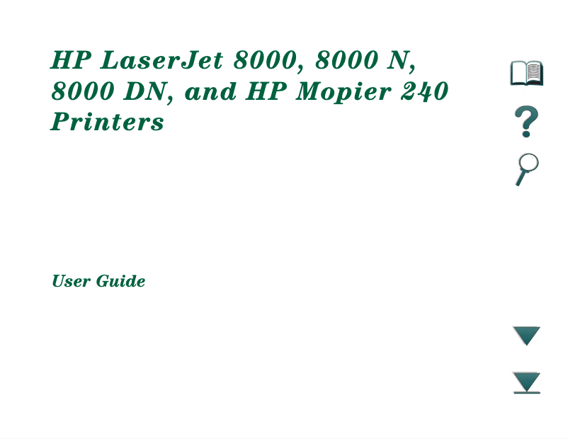 Page 1 de la notice Manuel utilisateur HP Mopier 240