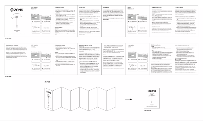 Page 1 de la notice Manuel utilisateur Zens ZEBI01B