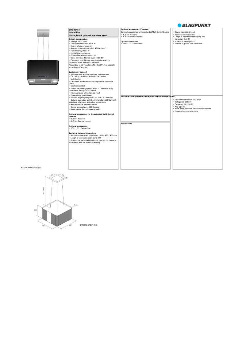 Image de la première page du manuel de l'appareil 5DB96451