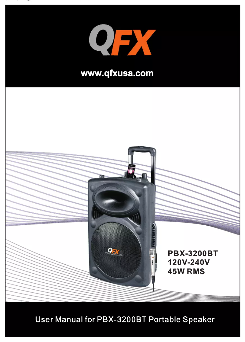 Page 1 de la notice Manuel utilisateur QFX PBX-3200BT