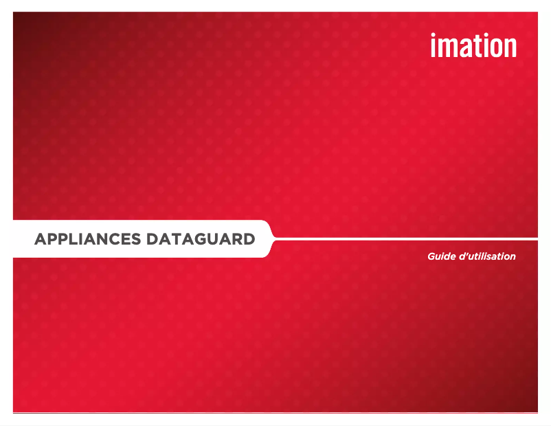 Image de la première page du manuel de l'appareil DataGuard T5R