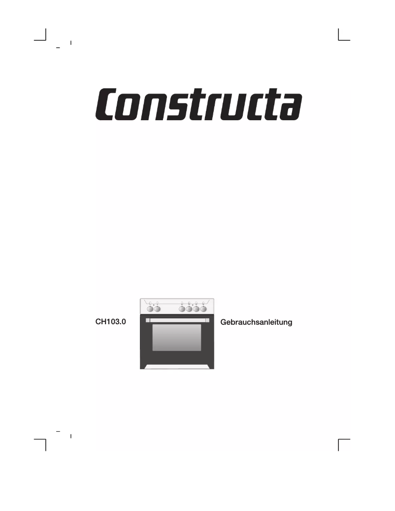 Page n°1 - Manuel utilisateur Constructa CH10320