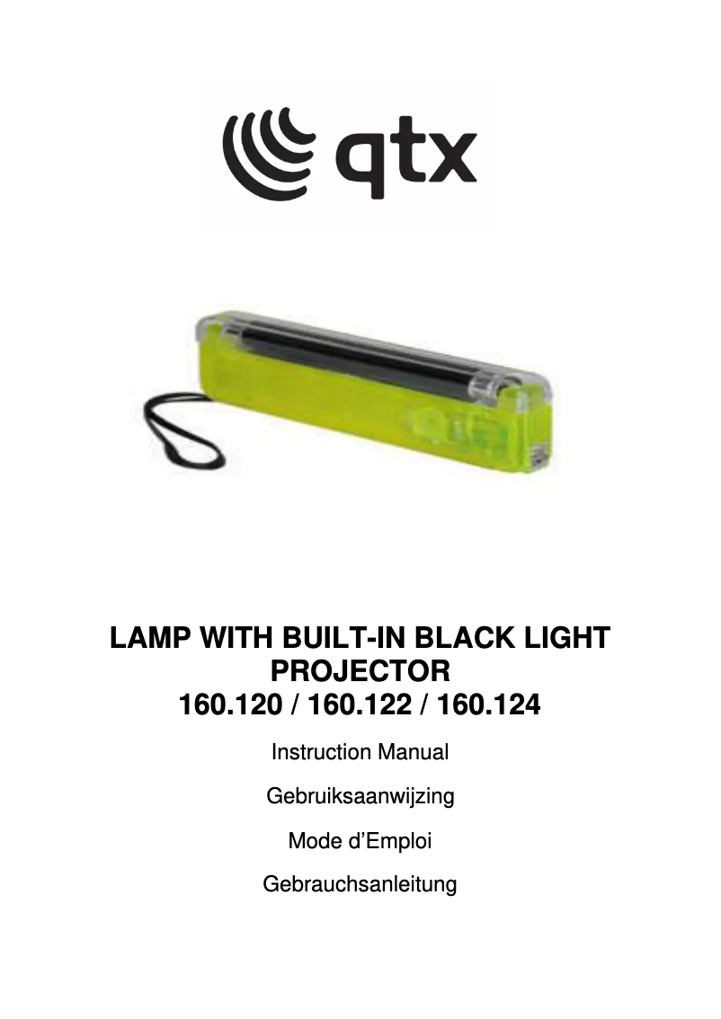 Page n°1 - Manuel utilisateur Qtx BL135