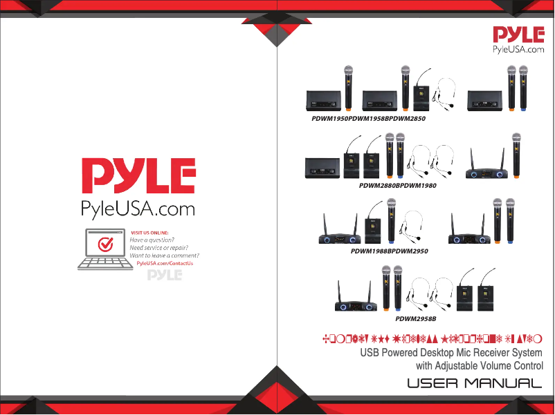 Page n°1 - Manuel utilisateur Pyle PDWM2850