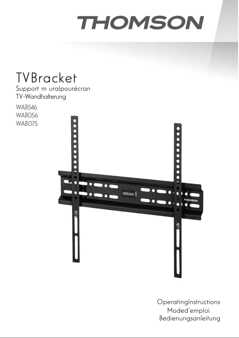 Page n°1 - Manuel utilisateur Thomson WAB056
