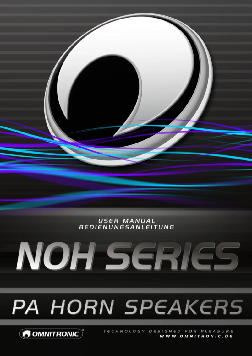 Page n°1 - Manuel utilisateur Omnitronic NOH-40S