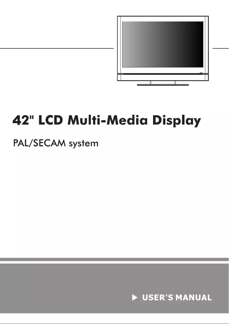 Page 1 de la notice Manuel utilisateur Tatung V42NAFC