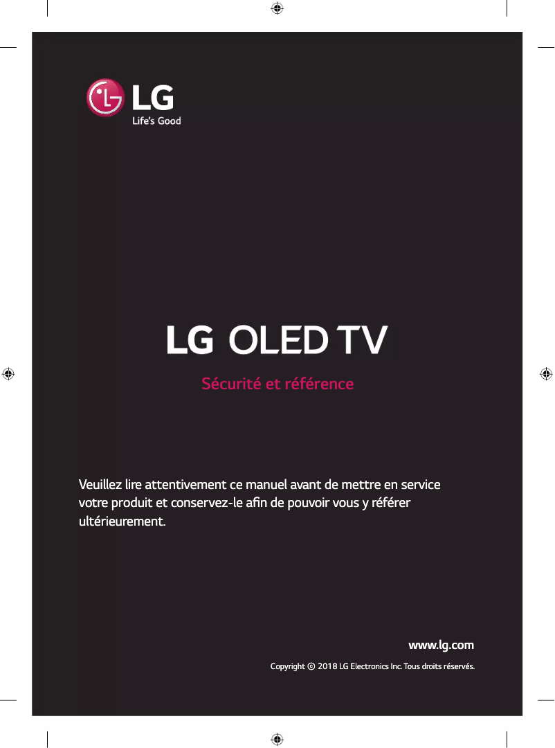 Page n°1 - Manuel utilisateur LG OLED55E8PVA