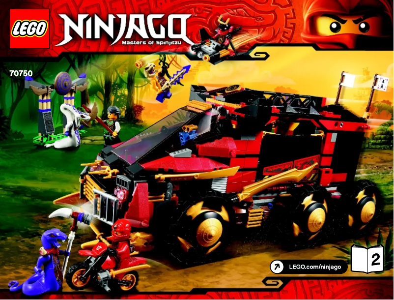 Página 1 del manual Manual de usuario Lego Ninjago 70750