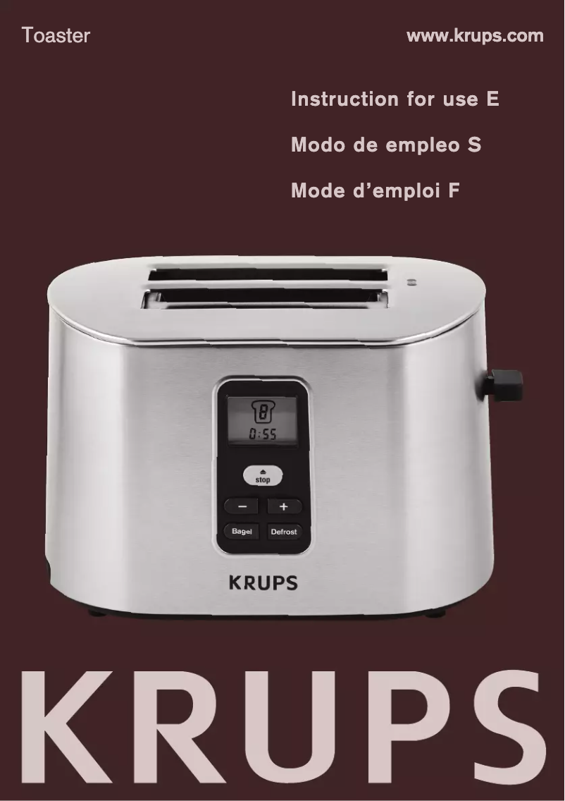 Page 1 de la notice Manuel utilisateur Krups Prelude TT6190