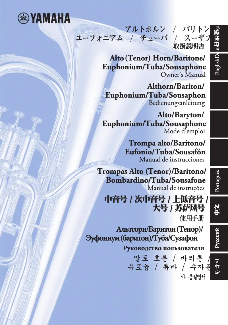 Page 1 de la notice Manuel utilisateur Yamaha YAH-203