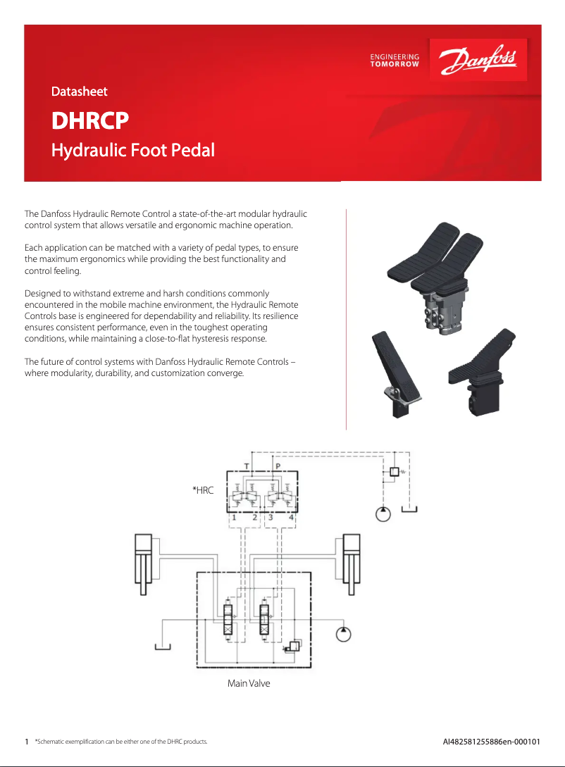Page n°1 - Fiche technique Danfoss DHRCP