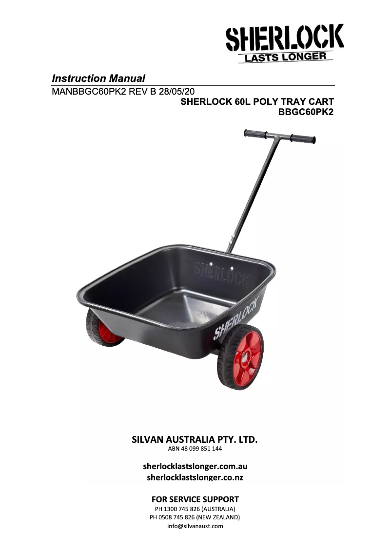 Page 1 de la notice Manuel utilisateur Sherlock BBGC60PK2